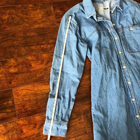 Topshop Denim Belted Jacket Dress - Picture 8 of 11